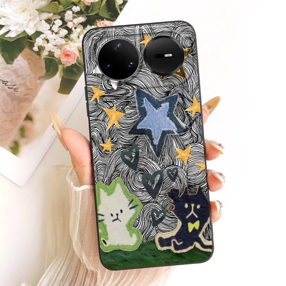 

Casing For Huawei Nova 15 Pro Cover Silicone Luxury Fashion Flowers Kawaii Cute Painted Shockproof Case For Huawei KLE-AL00U Nova 15 Pro