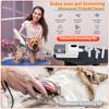 Multifunctional Pet Grooming Vacuum, Powerful Suction Dog Hair Trimmer Set with Detangling Brush, Low Noise Pet Hair Vacuum for All Breeds Dogs Cats