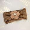 Soft Nylon Baby Flower Headbands For Newborns, Infants & Toddlers Cute Hair Accessories For Girls Beige, Pink, Khaki