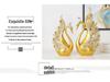 European Style Decorative Couple Swan Ornaments for Living Room, Bedroom, Office, and Entryway