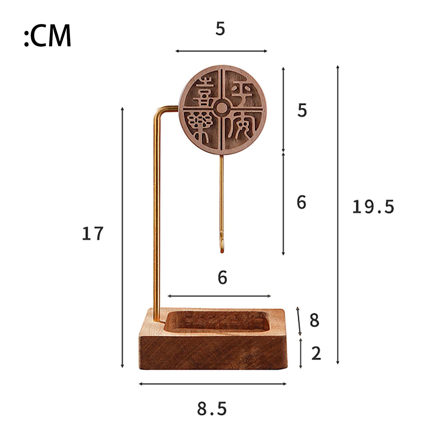 

Sandywood Incense Holder for Coil Incense Upside Down Incense Burner with Wooden Ash Catcher Buddhism Supplies Home Decor