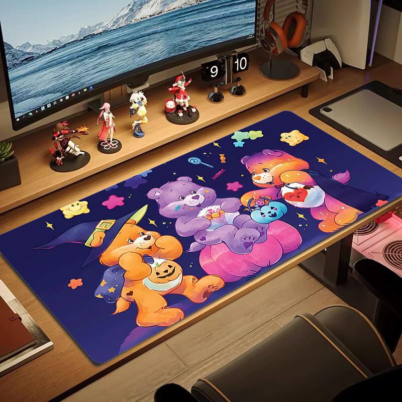 Care Bears2 Print Cushion Non-slip Laptop Tablet Big Mousepad XXL Mat Mini PC Playmat With Lock edge