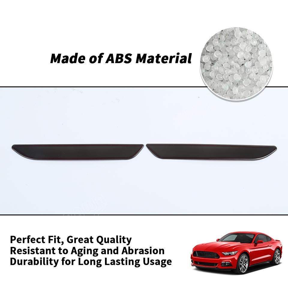 BAWA ABS Wielwenkbrauw Lampbehuizingen Decoratie Zwartgemaakte Auto Koplamp Kap Sierlijst Voor Ford Mustang 2015-2023 Exterieur Accessoires