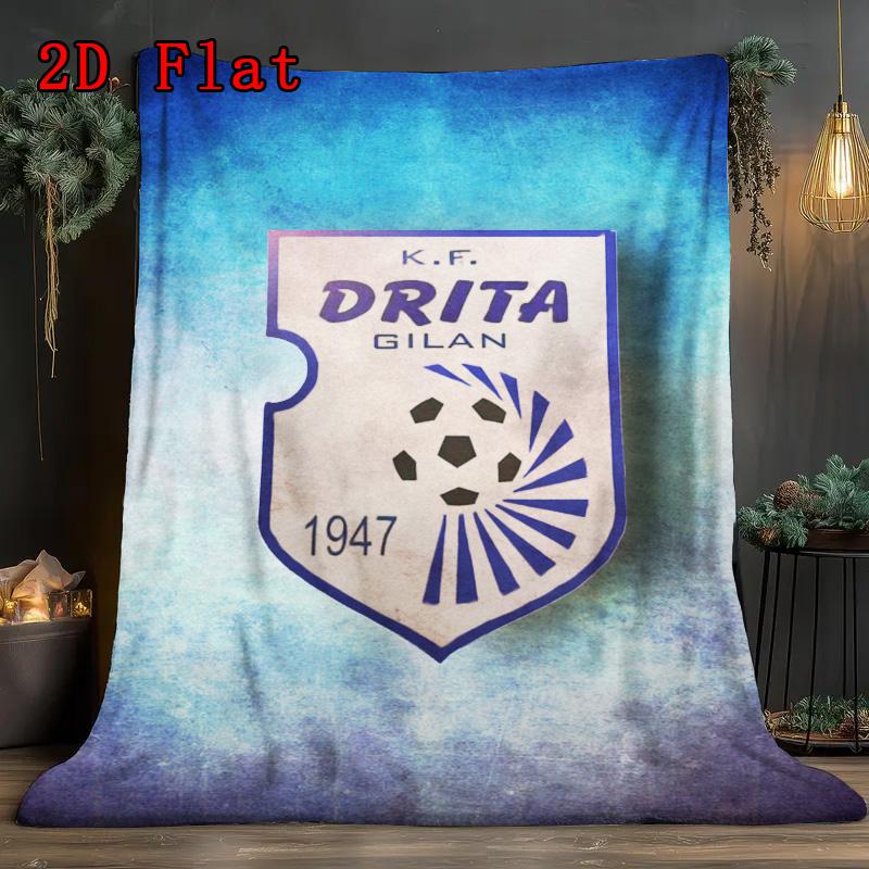 FC Drita 2D Flat Pattern Flannel Blanket, High Quality All Seasons, Home Decor, Warmth and Comfort, Perfect for Christmas Gifts.