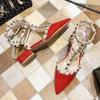 Soft sole not tired feet light breathable single shoes women 2025 Internet celebrity new one-word buckle Korean version comfortable sandals women