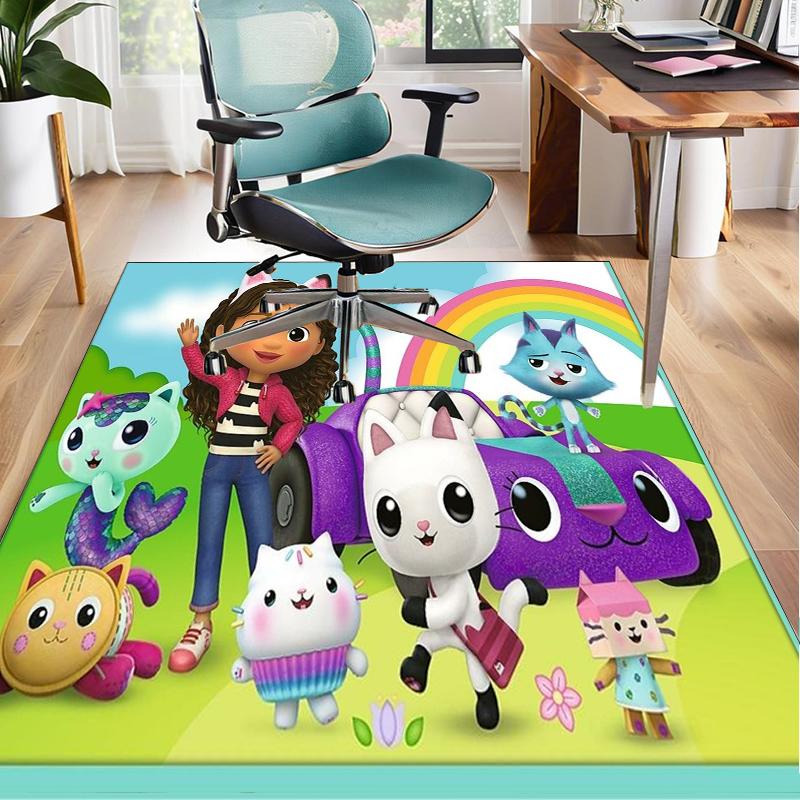 Rainbow Friends Dollhouse Office Rug Chair Mat, Game Carpet, Suitable for Front Door, Bedroom, Living Room, Desk, Holiday Gift
