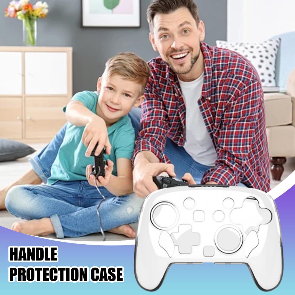 

Для геймпада Switch2 Pro Прозрачный защитный чехол Беспроводная защитная коробка для геймпада PC Trans A6Y3 transparent-1pcs