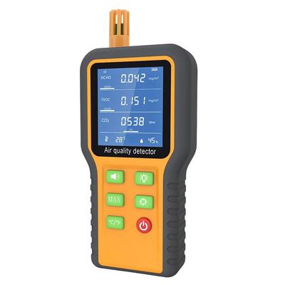 B68A CO2 Monitor Indoor Air Quality Monitor Formaldehyde Detector TVOC/Temp./Humidity Indoor With Buzzer Prompt,Backlit Screen