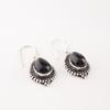 Black Tourmaline Gemstone 925 Sterling Silver Handmade Jewelry Boho Earrings1.6" EE-164-28