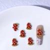 WTEMPO Christmas Tree Nail Art Charms 3D Red Hat Red Glove Nail Art Decorations Kit DIY Crafts Accessories Elegant Nail Embellishments
