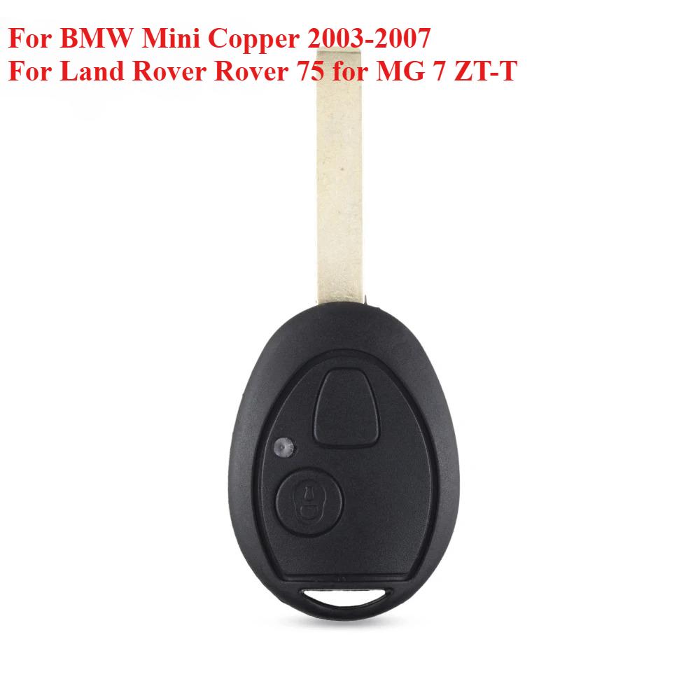 

Чохол-брелок на 2 кнопки для дистанційного ключа для BMW Mini Copper 2003-2007 для Land Rover Rover 75 для MG 7 ZT-T чорний