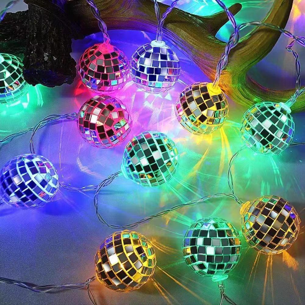 LED Lens Ball String Lights for Festivals & Parties - Disco and Christmas Decorations