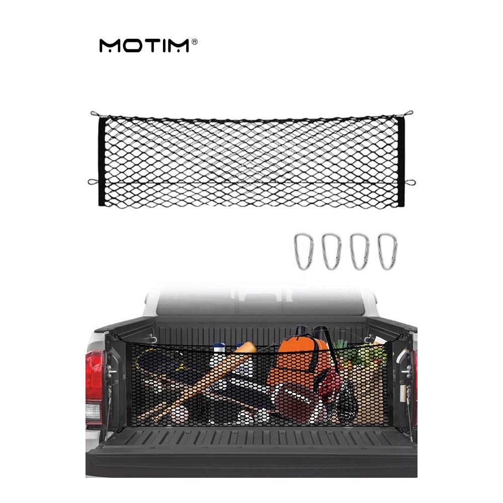 

Truck Cargo Net 140*40 cm Trunk Organizers and Storage Net with 4 Metal Hooks Fit for SUV Large Pick-up Trucks Silverado 2013 to 2022 GMC Sierra 2013