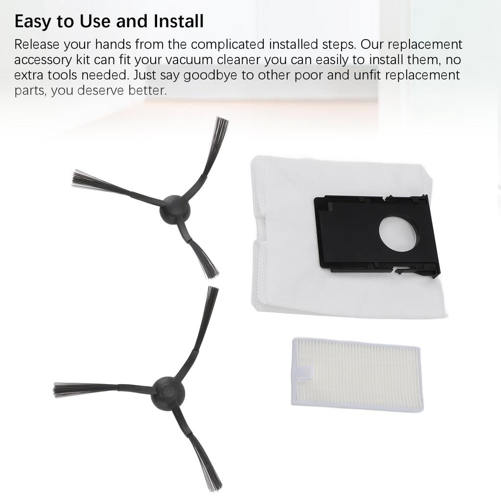 Vacuum Cleaner Side Brushes Vacuum Filter Dust Bag Vacuum Cleaner Replacement Parts Accessories for W20 W20 Pro for J20