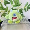 Charming Eyed Three Plush Monster Keychain Cute Backpack Pendant Adorable Gift Toy