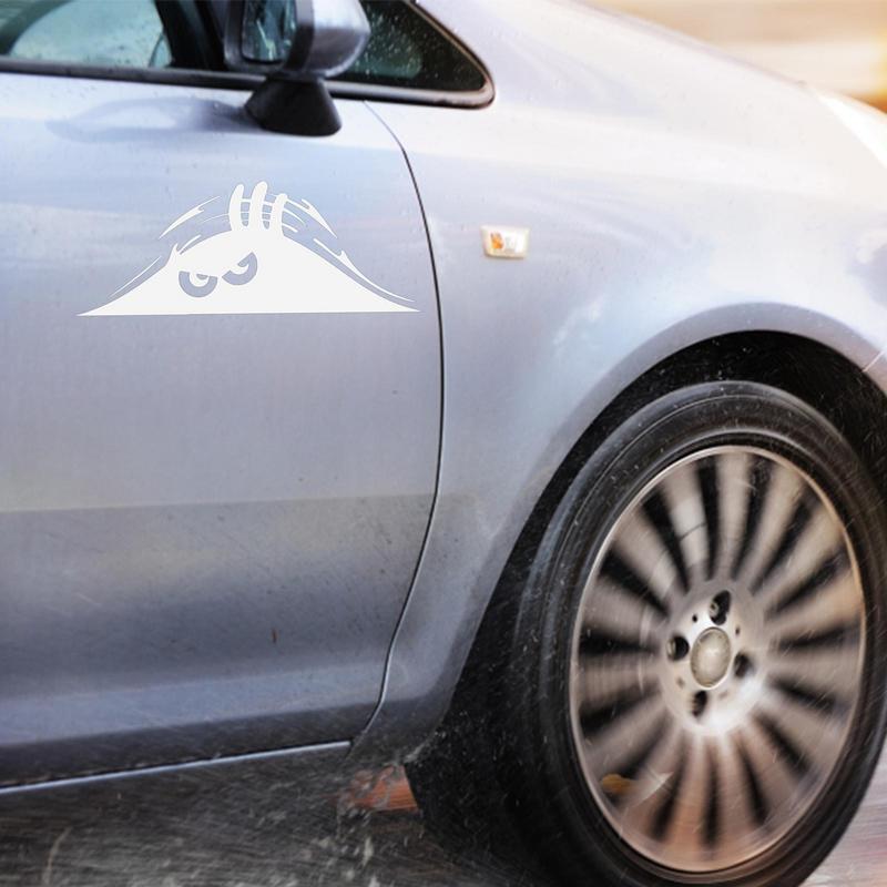 Bilklistremerke Kreativt morsomt vinyldekal-klistremerke Trim Vanntett bildekorasjonstilbehør 3D Car Creative-klistremerke