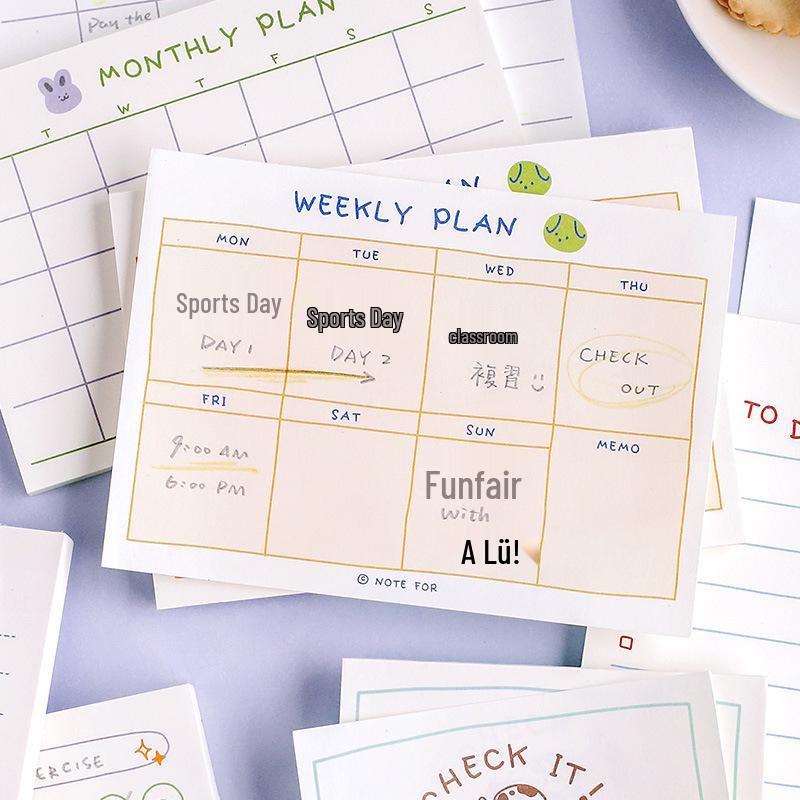 

Sticky Notes: Moe Project - Cute Ins Style To-Do List & Diary Message Book Today s Tasks