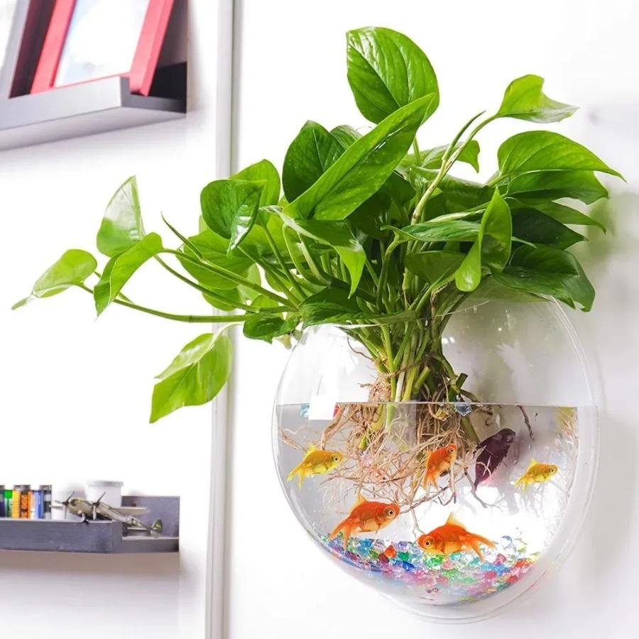 Hanging Flower Pot Glass Ball Vase Terrarium Wall Fish Tank Aquarium Container Hanging Glass Vase For Home Decor