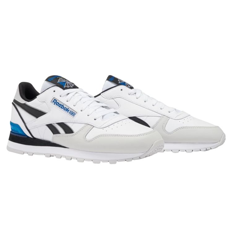 Reebok Classic Leather Versatile Comfortable Supportive Low-Top Running Shoes Unisex Sneaker White Blue 100074394