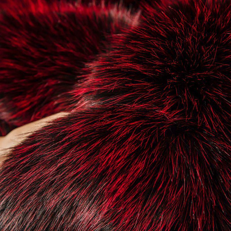 G5Z Luxus-Kunstfuchsfell-Decke - Extra dicke Winter-Raschel-Tagesdecke