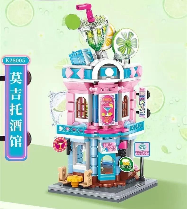 Keeppley Blocks Building Toys Puzzle City Corner Home Decor Gift K28001 K28002 K28003  K28004 K28005