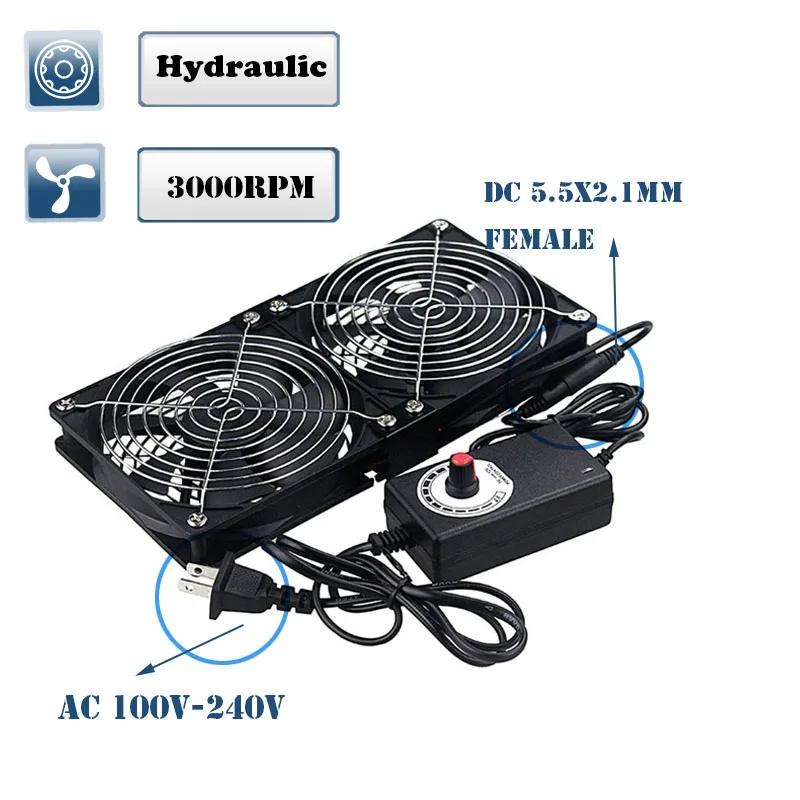 12cm High Speed DC 12V 220V Btc Mining Machine Chassis Exhaust Fan 120MM Violent Server Cooling Fan