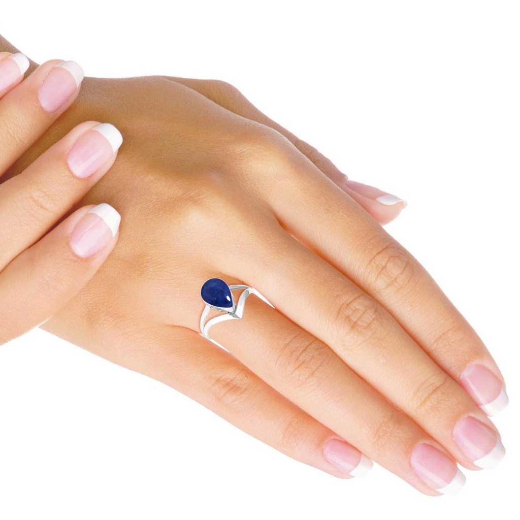 Anello in Argento Sterling 925 Donna Pietra Preziosa Gioiello Fatto a Mano Regalo Festa dell'Amicizia Blu Verde Viola Rame Turchese Perla Lapislazzuli Madreperla Dichiarazione