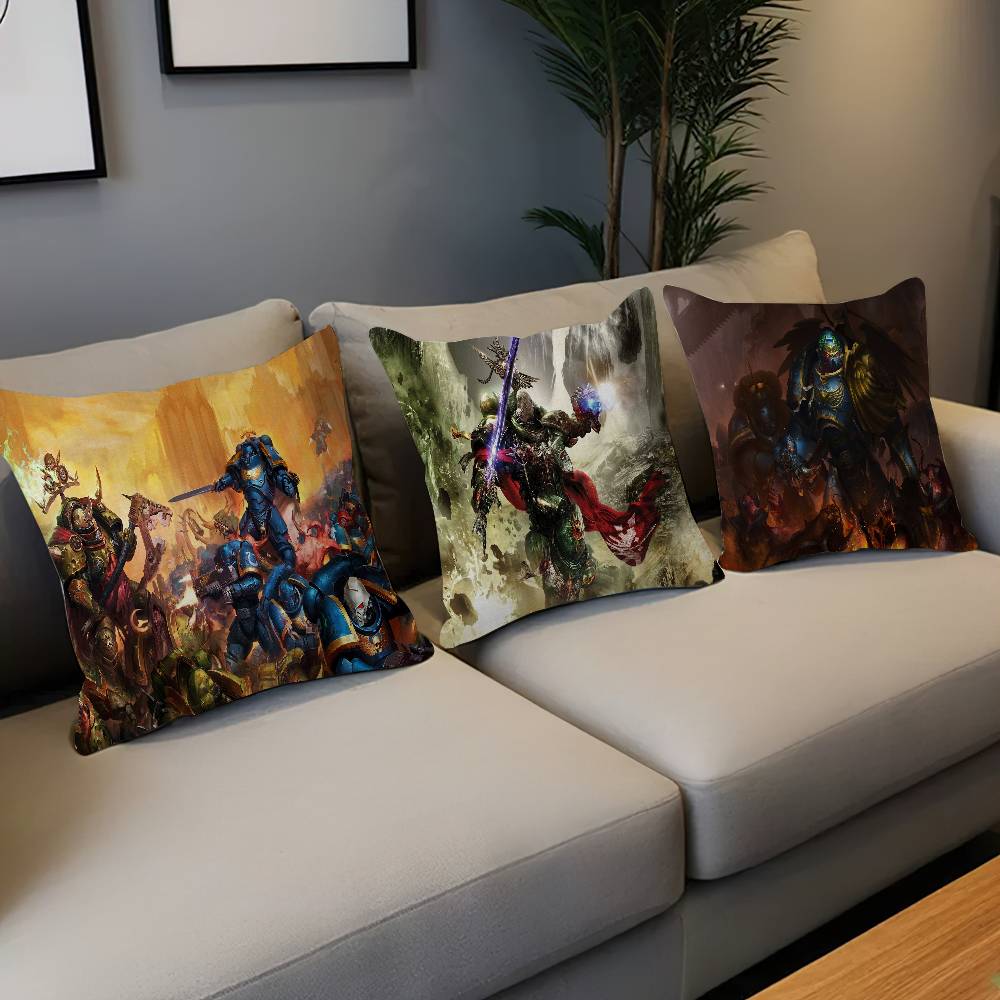 W-warha-mmers 40K Pillow Gift Home Office Decoration Bedroom Sofa Car Cushion Cover Case 45x45