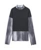 YIYAE Mesh Layered T-Shirt _ Black