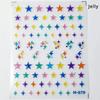 1 piece  5D silver nail stickers metal mini star nail art stickers high quality exquisite decals self-adhesive nail art stickers