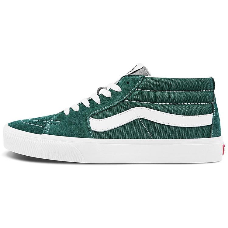 Vans Sk8-Mid Classic Mid-Top Casual Skate Shoes Unisex Green Men s VN0A3WM322K EU 36