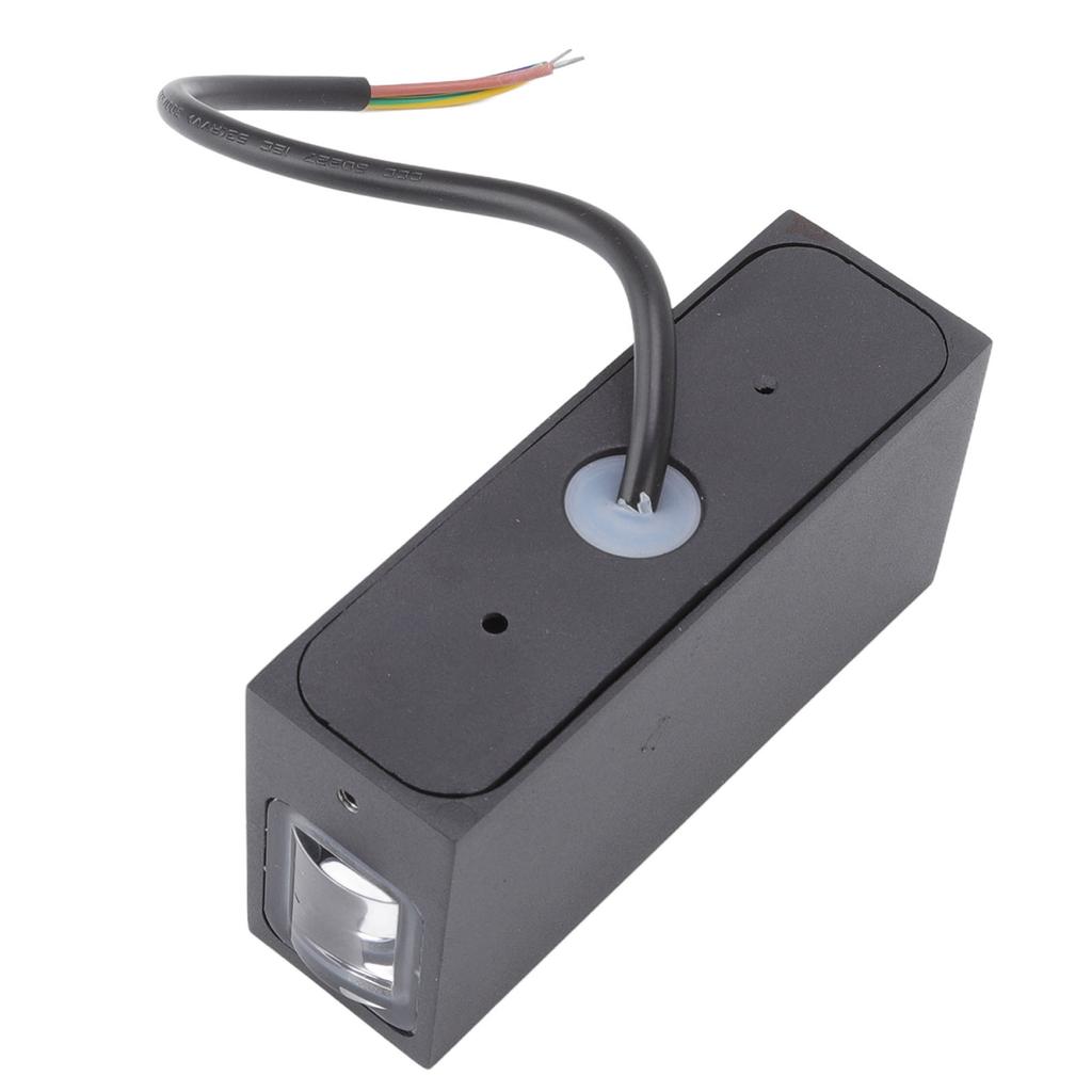 LED Auf Ab Wandleuchte Aluminium 6W Schwarzes Gehäuse 2 Leuchtmittel Warmes Licht für Wohnzimmer Flur Garten AC 85‑265V