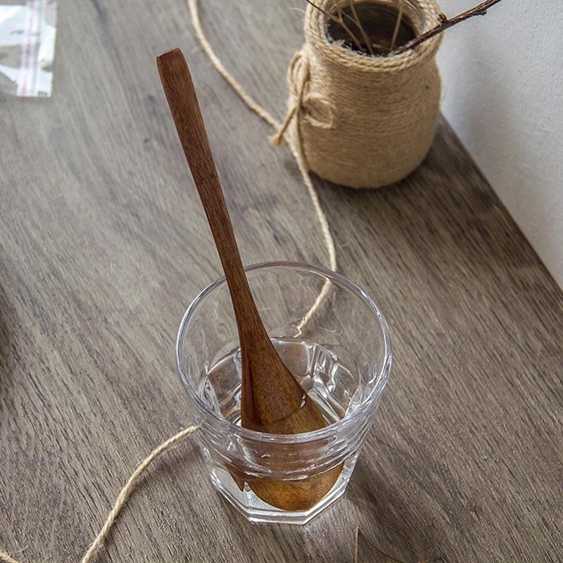 Winding Spoon-fork Creative Wooden Spoon Forks Set with Long Handle Kitchen Tools Tableware