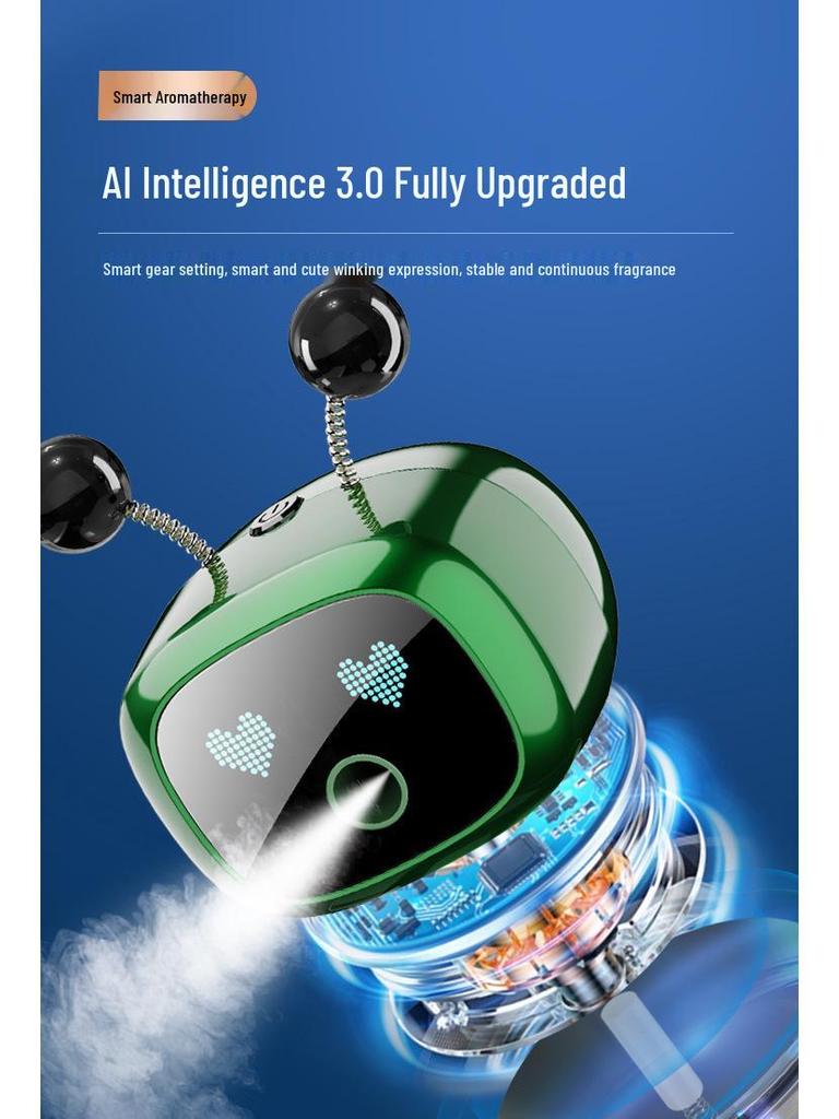 Smart Robot Car Air Freshener: Automatic Spray Deodorizer for High-End Interiors