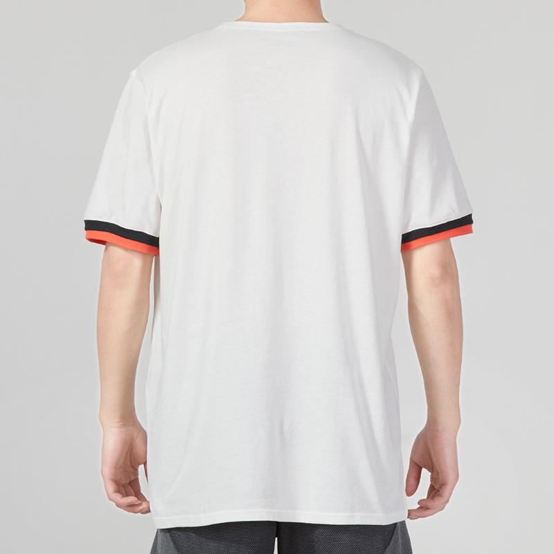 Under Armour Vintage Logo Print Crew Neck T-Shirt Men Tops White 1361665-112