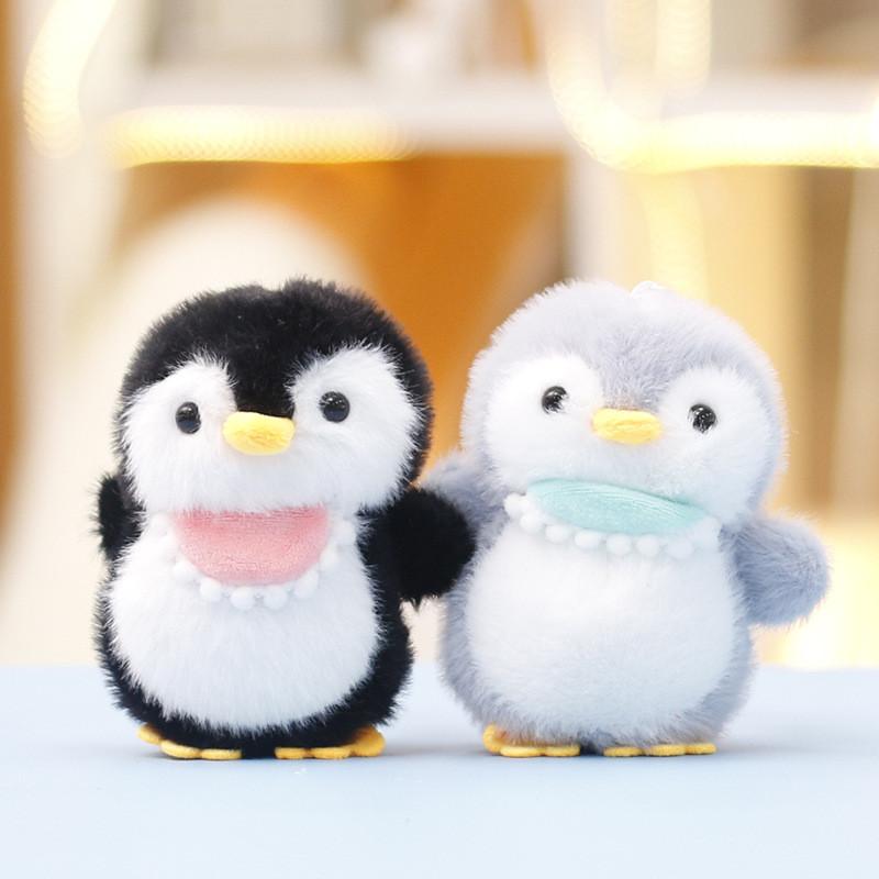 Figurine Bellyband Penguin Bag Animal Ornament Keychain Plush Gift Cotton Pp