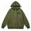 Unisex Slamble Print Loose Casual Zipper Hoodie