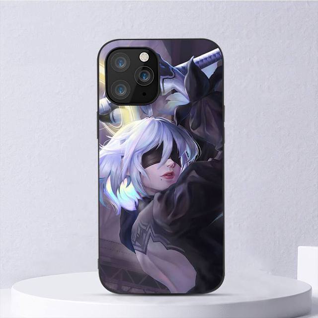 Nier Automata 2b Girl Fashion Black For iPhone Samsung Galaxy Redmi Note S 17 16 15 14 13 20 24 25 54 Pro Max Ultra Fe Air Cover Poco