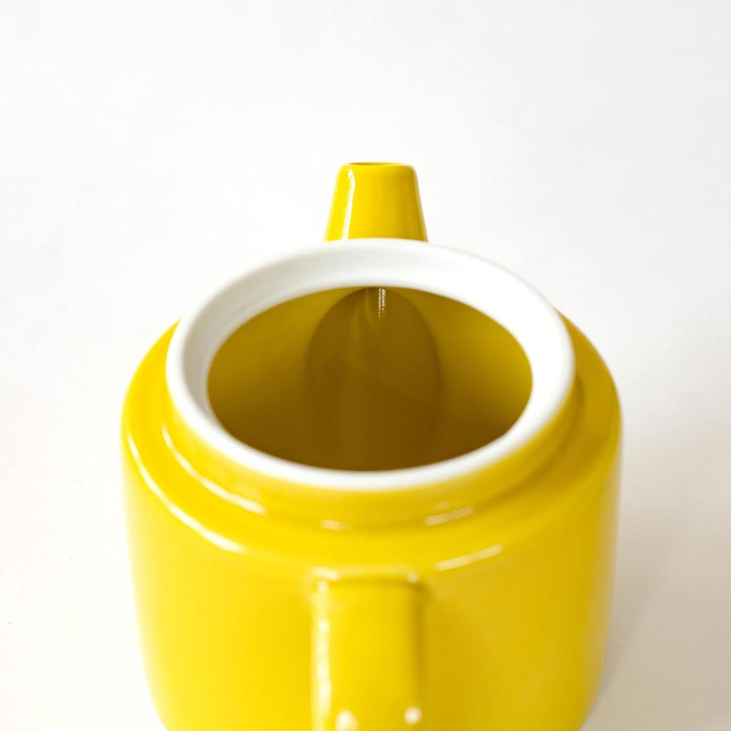 Hasami Ware [Common] Yellow Pot (Super Stainless Steel with Tea Strainer) 500ml 13872
