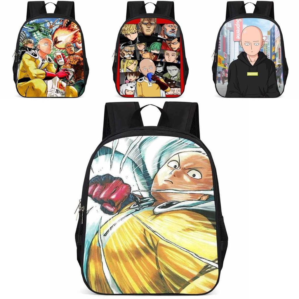 One Punch Man 15-inch Large Capacity Lightweight Oxford School Backpack For Kids