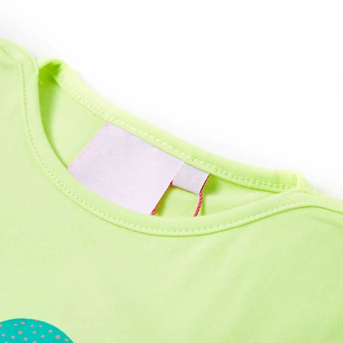 T-shirt pour enfants jaune fluo 92/104/116/128/140