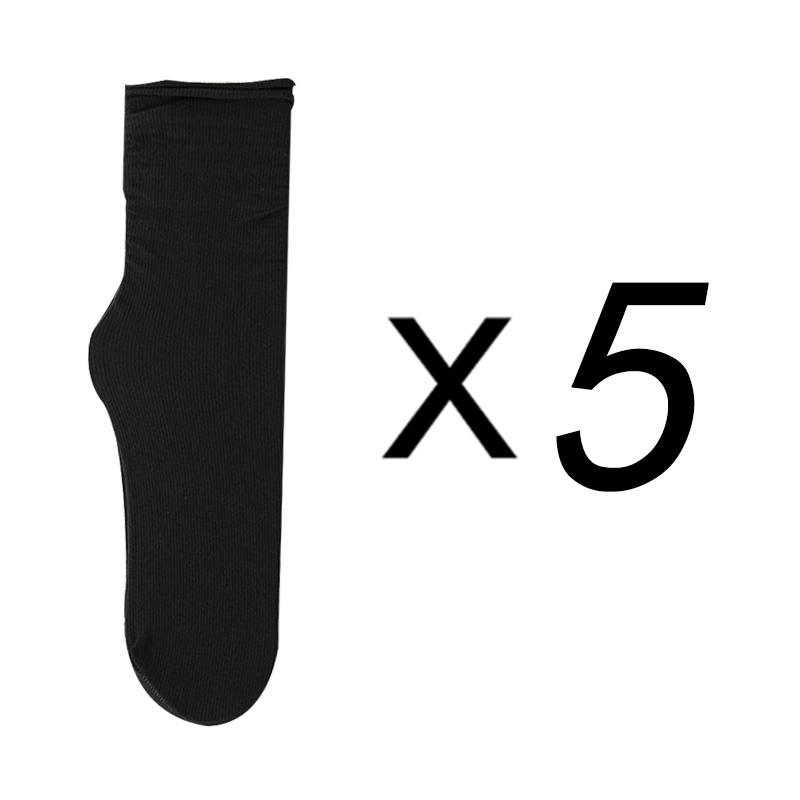 1/5 Pairs Ladies Ice Silk Socks Summer Ultra Thin Cool Socks Candy Sweet Breathable Socks Women's Socks