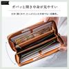 [Mura] Women's Long Wallet, Eco Leather, Round Zipper, Genuine Leather