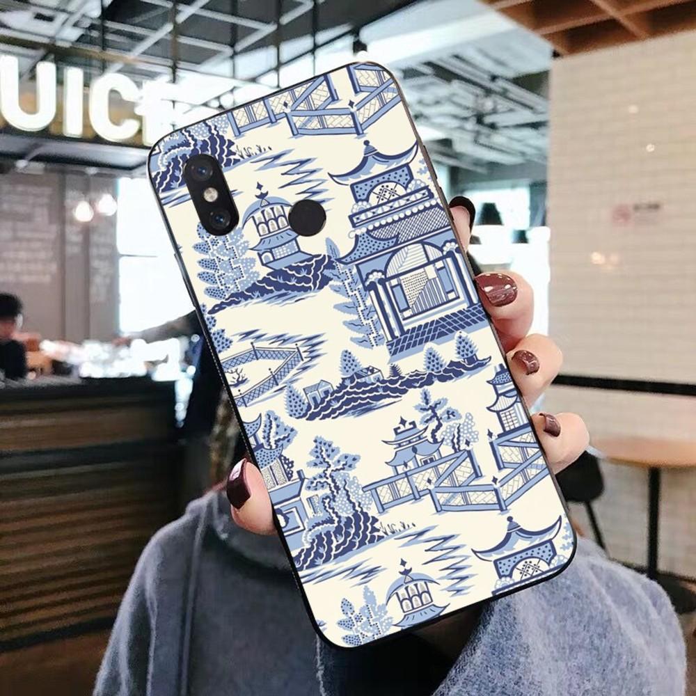 Blue and white porcelain Phone Case For Xiaomi Mi 5X 8 9 10 11 12 lite pro 10T PocoX3pro PocoM3 Note 10 pro lite