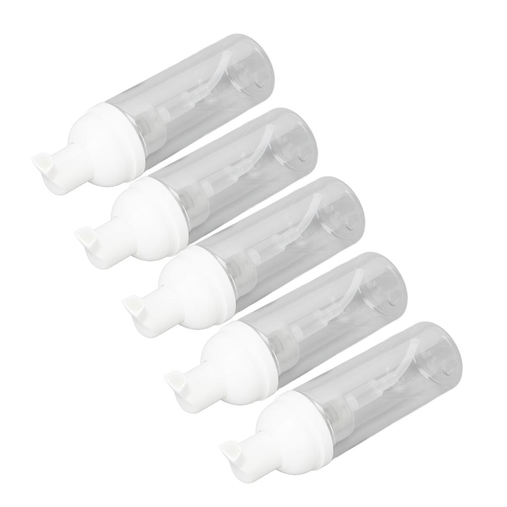 20pcs 50ml Foaming Pump Bottle Prevent Leakage Transparent Travel Foaming Dispenser Bottle