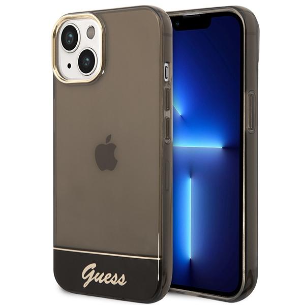 Guess Guhcp14Mhgcok Iphone 14 Plus / 15 Plus 6.7 Czarny/Black Hardcase Translucent