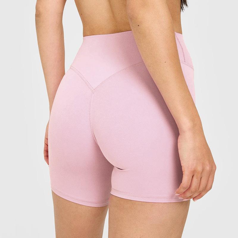 European & Asian Peach Hip Yoga Sports Shorts: High Waist, Slimming, Outdoor Cycling