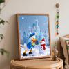 Disney Donald Duck Winter Castle Digital Oil Painting Art Kit Handmade Coloring Painting Home Decor