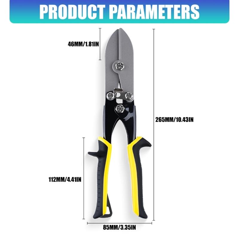5Blade Crimper Metal Sheet Crimping Tool for 22-28Gauge HVAC Ductwork And Downspouts Stove Pipe With Ergonomic Handle