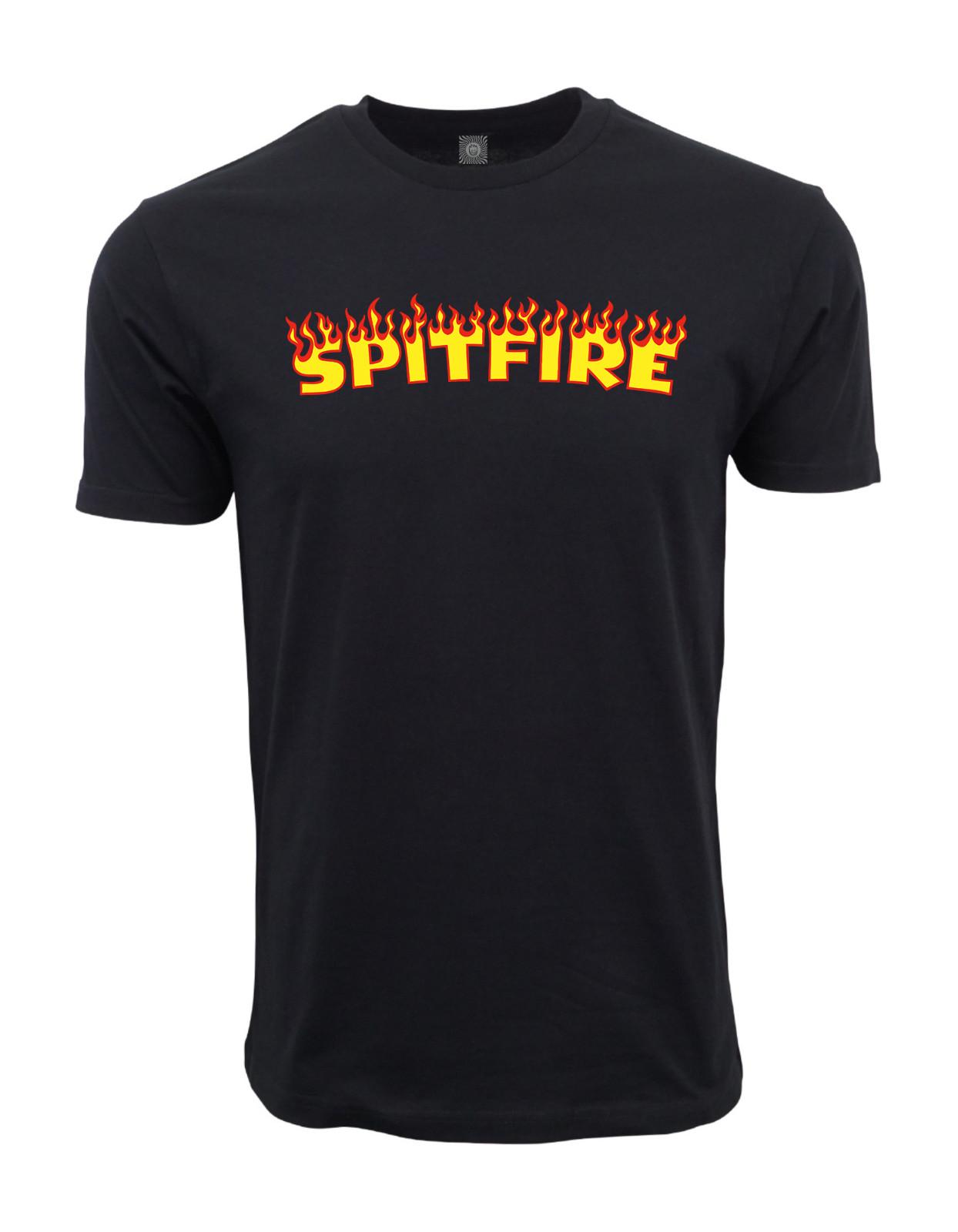 Spitfire Fire Logo Graphic T shirt Black XL